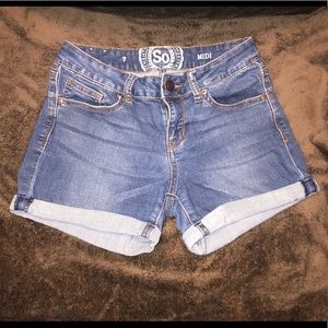 SO Denim blue shorts